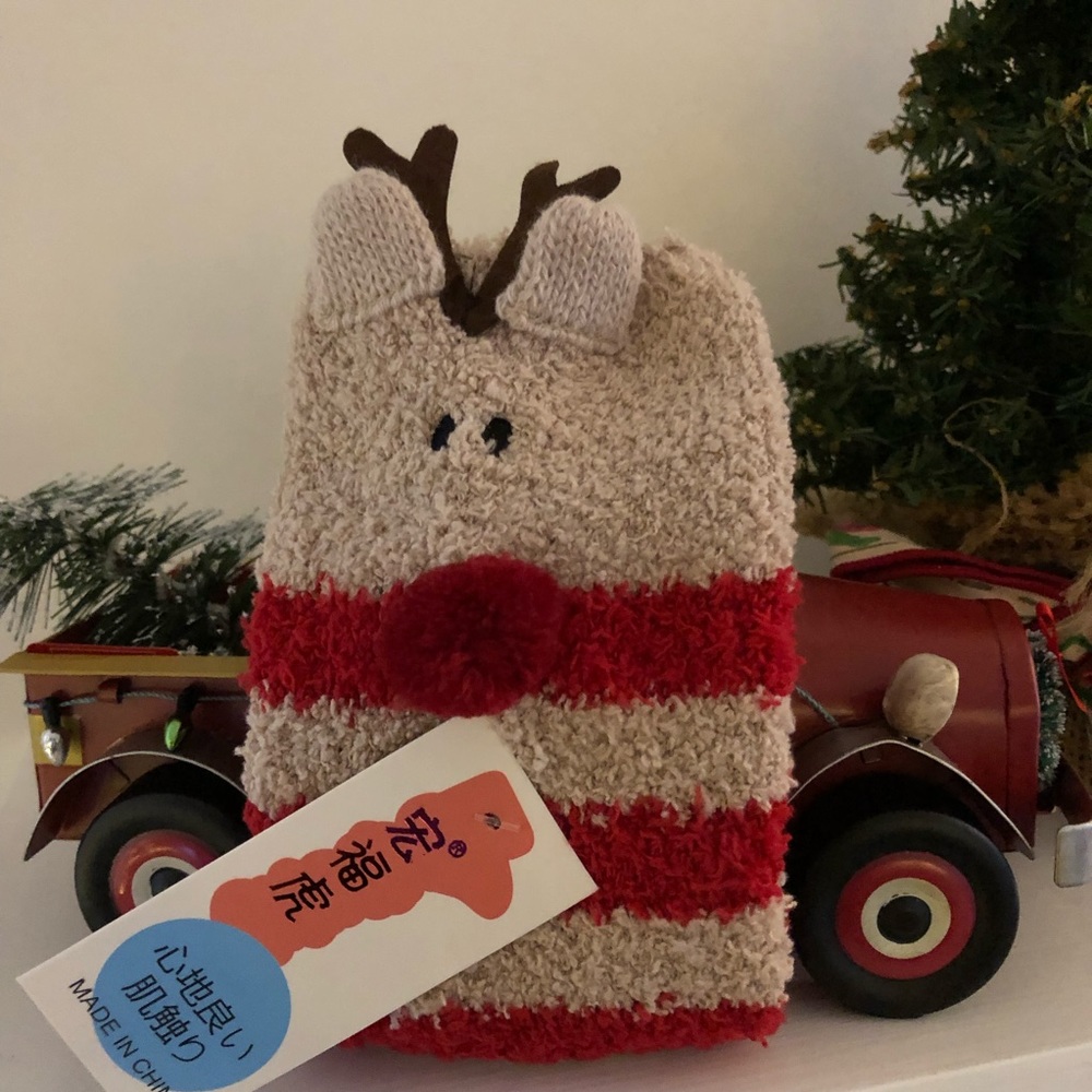Reindeer Holiday Ornament Sock Box